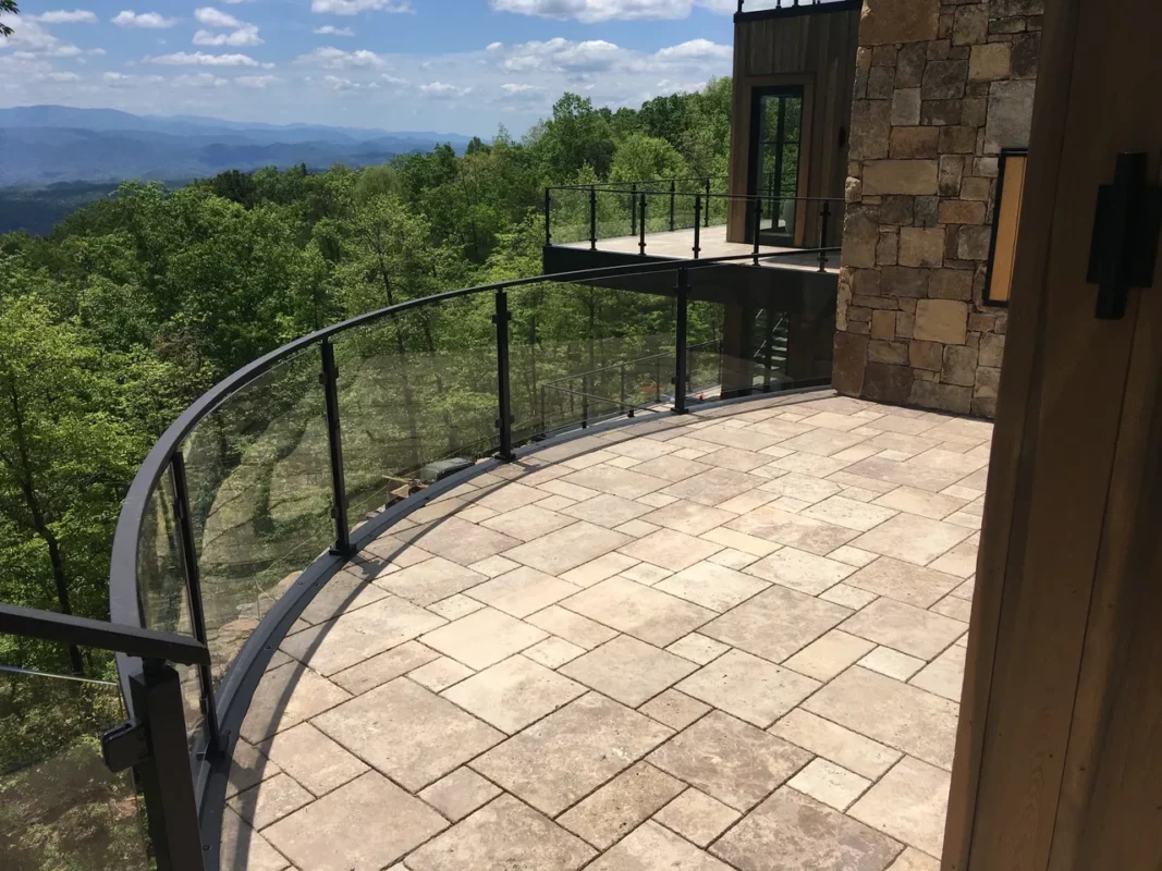 Interior and Exterior Glass Railing