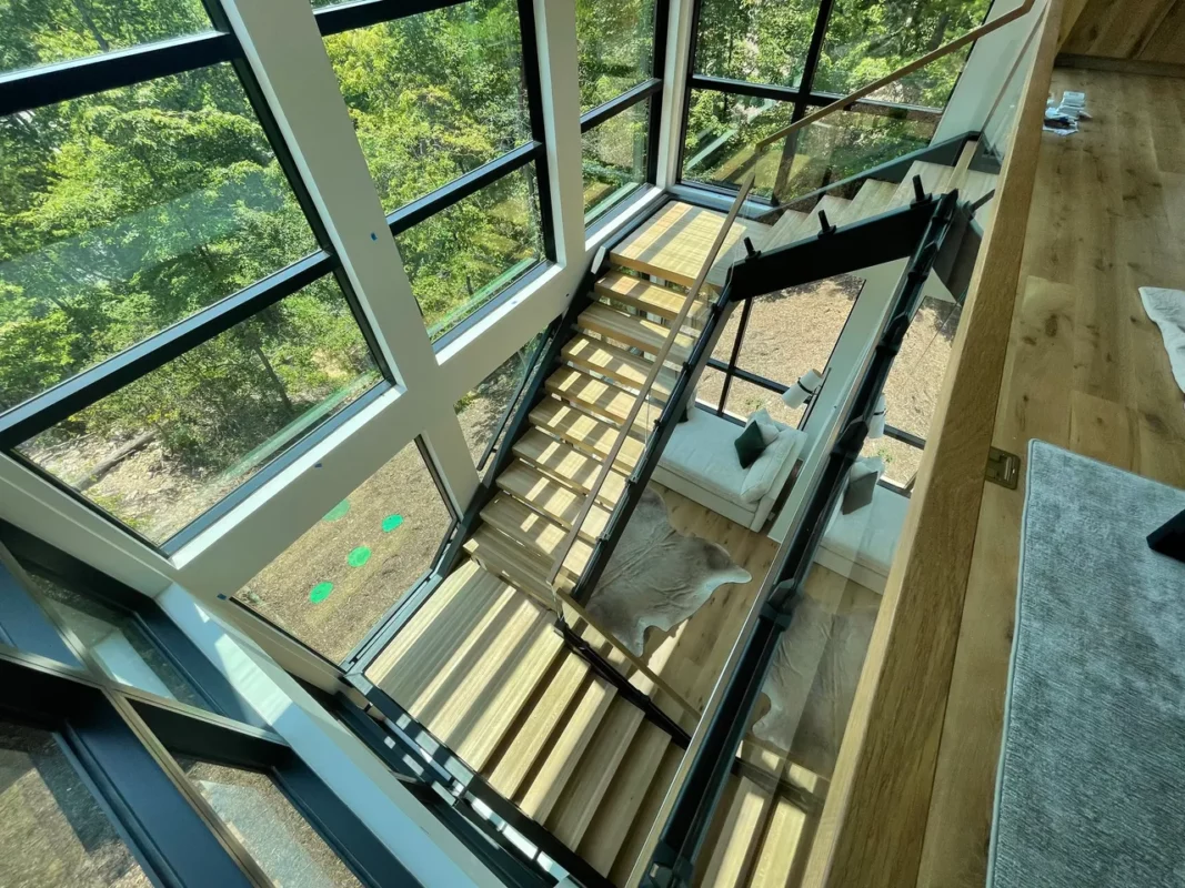 Interior and Exterior Glass Railing